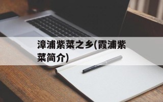 漳浦紫菜之乡(霞浦紫菜简介)