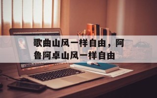 歌曲山风一样自由，阿鲁阿卓山风一样自由