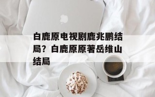 白鹿原电视剧鹿兆鹏结局？白鹿原原著岳维山结局
