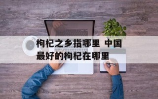 枸杞之乡指哪里 中国最好的枸杞在哪里