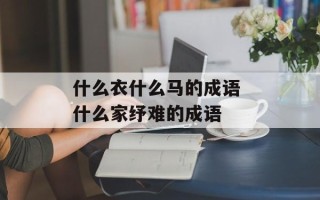 什么衣什么马的成语 什么家纾难的成语
