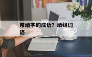 带蜻字的成语？蜻组词语