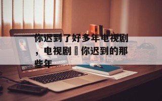 你迟到了好多年电视剧，电视剧巜你迟到的那些年