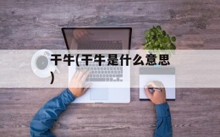 干牛(干牛是什么意思)