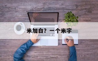 米加白？一个米字