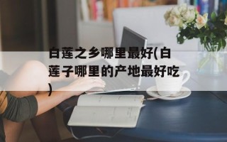 白莲之乡哪里最好(白莲子哪里的产地最好吃)