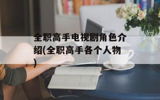 全职高手电视剧角色介绍(全职高手各个人物)