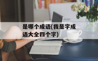 是哪个成语(我是字成语大全四个字)