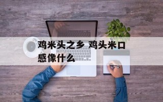 鸡米头之乡 鸡头米口感像什么
