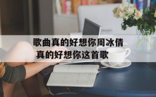 歌曲真的好想你周冰倩 真的好想你这首歌