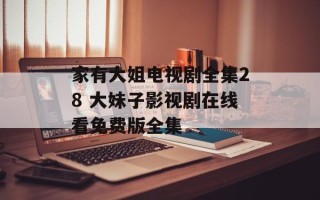 家有大姐电视剧全集28 大妹子影视剧在线看免费版全集