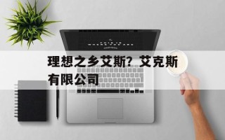 理想之乡艾斯？艾克斯有限公司