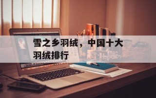 雪之乡羽绒，中国十大羽绒排行