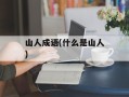 山人成语(什么是山人)