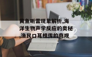 黄鱼听雷现象解析,海洋生物声学反应的奥秘,渔民口耳相传的奇观