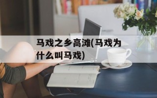 马戏之乡高滩(马戏为什么叫马戏)