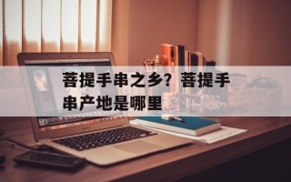 菩提手串之乡？菩提手串产地是哪里
