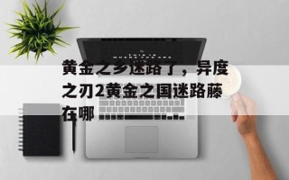 黄金之乡迷路了，异度之刃2黄金之国迷路藤在哪