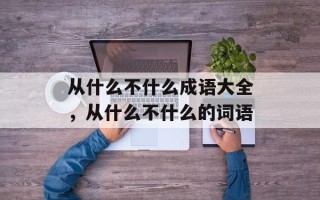 从什么不什么成语大全，从什么不什么的词语