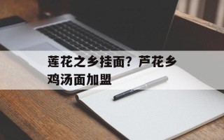莲花之乡挂面？芦花乡鸡汤面加盟