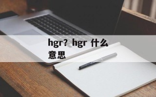 hgr？hgr 什么意思