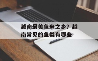 越南最美鱼米之乡？越南常见的鱼类有哪些