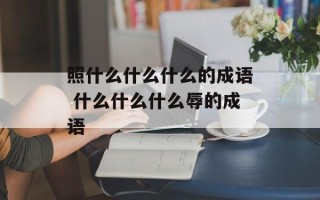 照什么什么什么的成语 什么什么什么辱的成语