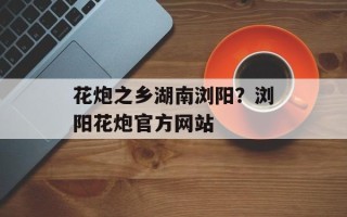 花炮之乡湖南浏阳？浏阳花炮官方网站