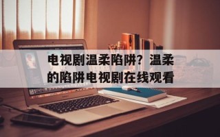 电视剧温柔陷阱？温柔的陷阱电视剧在线观看