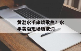 黄渤水手串烧歌曲？水手黄渤现场版歌词