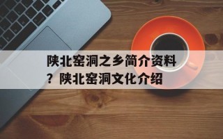 陕北窑洞之乡简介资料？陕北窑洞文化介绍