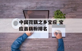 中国荷藕之乡宝应 宝应县藕粉排名