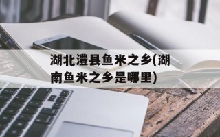 湖北澧县鱼米之乡(湖南鱼米之乡是哪里)