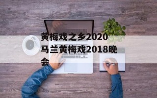 黄梅戏之乡2020 马兰黄梅戏2018晚会