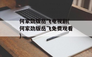 何家劲版岳飞电视剧(何家劲版岳飞免费观看)