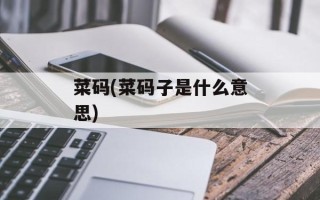 菜码(菜码子是什么意思)
